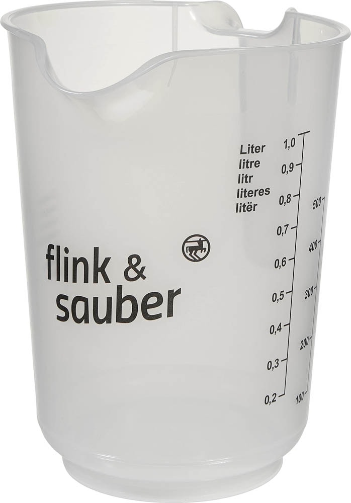 flink & sauber Messbecher glasklar