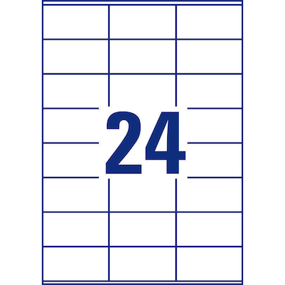 Artikelbild 2 für dundee Etiketten weiß 70,0 x 36,0 mm, 100 Blatt, Artikelnummer 585087