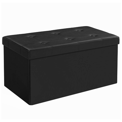 Artikelbild für SONGMICS Sitztruhe LSF105 schwarz Leder 76,0 cm, Artikelnummer 439028