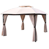 Artikelbild 1 für Garden Pleasure Pavillon PIRES oval, creme, 1 St., Artikelnummer 380417