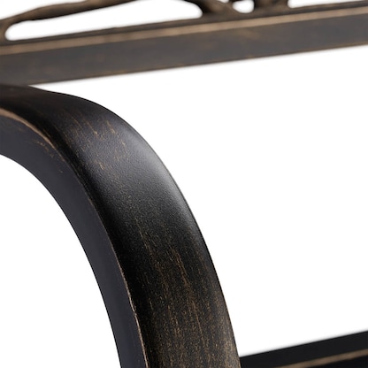 Artikelbild 7 für relaxdays Gartenbank 10030989_1254 braun Metall 127,0 cm, Artikelnummer 770642