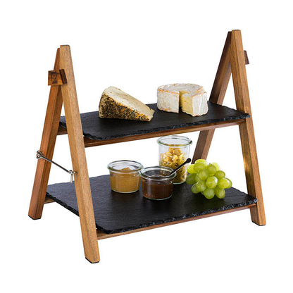 Artikelbild 3 für APS Etagere braun, schwarz Höhe: 34,0 cm, 1 St., Artikelnummer 193629