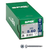 Artikelbild 1 für SPAX® Universalschrauben Z2 Senkkopf WIROX 1081010500605 5 mm x 60 mm, 500 St., Artikelnummer 394409