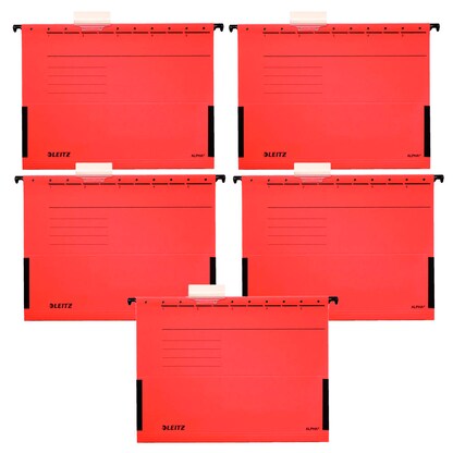 Artikelbild 2 für LEITZ Hängetaschen ALPHA® 1986 rot, 5 St., Artikelnummer 322317