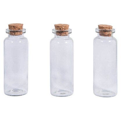 Artikelbild für Rayher Dekogläser transparent mit Korkdeckel, 3 St., Artikelnummer 975122