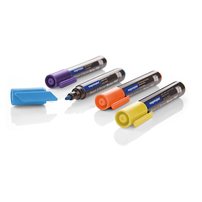 Artikelbild 2 für magnetoplan Pro+ Whiteboard- und Flipchart-Marker farbsortiert 1,5 - 3,0 mm, 4 St., Artikelnummer 846442