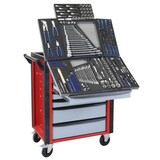 Artikelbild 1 für ADB HQ Werkstattwagen befüllt schwarz 7 Schubladen, Artikelnummer 892354