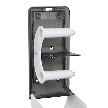 Artikelbild 4 für KATRIN Toilettenpapierspender 92384 weiß Kunststoff, 1 Rollen, Artikelnummer 865263