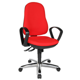 Artikelbild 1 für Topstar Bürostuhl Syncro Steel, 8929 G21 Stoff rot, Gestell chrom, Artikelnummer 612566