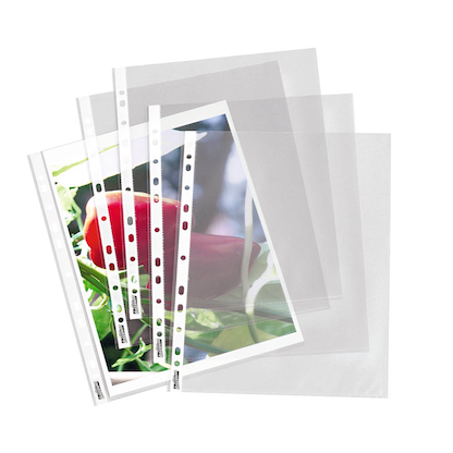 Artikelbild 2 für office discount Prospekthüllen DIN A4 transparent genarbt 0,08 mm, 100 St., Artikelnummer 540005