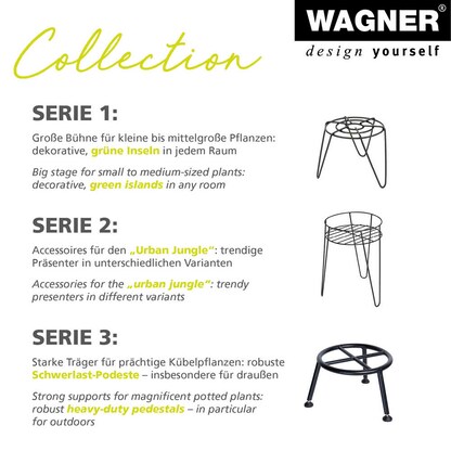 Artikelbild 8 für WAGNER® design yourself Pflanzenständer GH 0520 Metall, Ø 22,0 cm schwarz rund, 2 St., Artikelnummer 603801