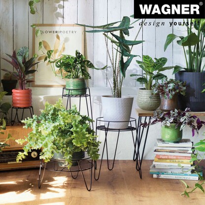 Artikelbild 5 für WAGNER® design yourself Pflanzenständer GH 0520 Metall, Ø 22,0 cm schwarz rund, 2 St., Artikelnummer 603801