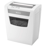 Artikelbild 1 für LEITZ IQ Office S Aktenvernichter mit Partikelschnitt P-4, 4 x 28 mm, bis 12 Blatt, weiß, Artikelnummer 201808
