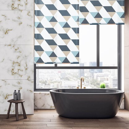 Artikelbild 4 für relaxdays Duschrollo Dreiecke 80,0 x 240,0 cm, Artikelnummer 520953