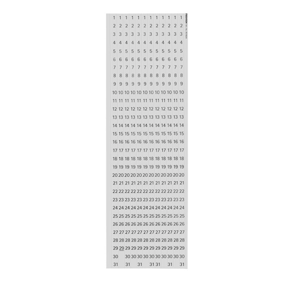 Artikelbild 3 für FRANKEN Datumsstreifen transparent für Jahresplaner, Artikelnummer 341901