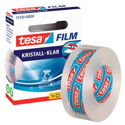 Artikelbild für tesa KRISTALL-KLAR Klebefilm transparent 19,0 mm x 33,0 m 1 Rolle, Artikelnummer 241471