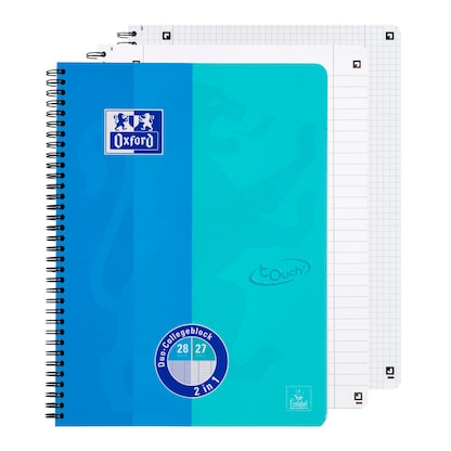 Artikelbild für OXFORD Collegeblock DUO touch Lineatur 27/28 liniert und kariert DIN A4 Innen- und Außenrand, 1 Block, Artikelnummer 804950