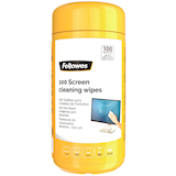 Artikelbild 1 für Fellowes Bildschirm-Reinigungstücher 1-lagig weiß, 100 Tücher, Artikelnummer 284446