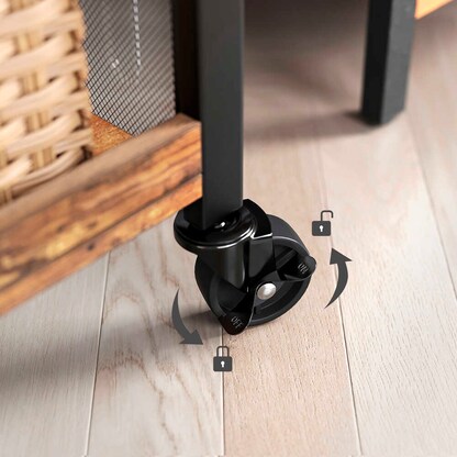 Artikelbild 7 für VASAGLE Servierwagen schwarz, vintagebraun 66,0 x 26,0 x 85,0 cm, Artikelnummer 759979