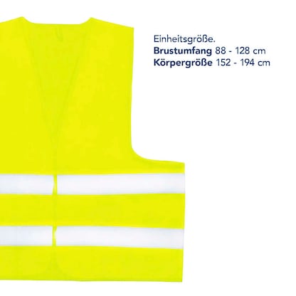 Artikelbild 4 für FIRST AID ONLY® unisex Warnweste neongelb Einheitsgröße, Artikelnummer 801146
