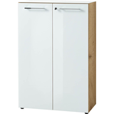 Artikelbild 1 für GERMANIA Aktenschrank Monteria, 4202-242 navarra-eiche, weiß 2 Fachböden 80,0 x 37,0 x 120,0 cm, Artikelnummer 121364