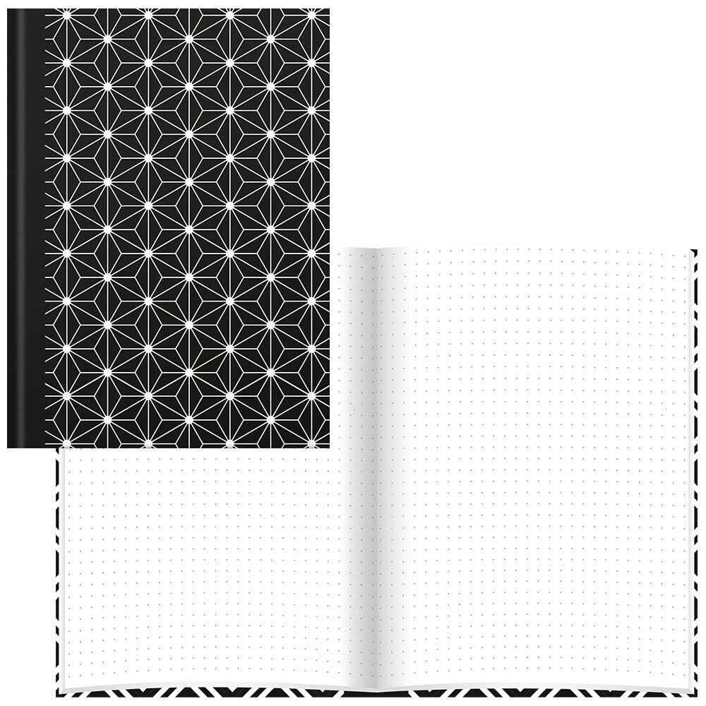 RNK Hardcover Notizbuch A5 - 12er Pack, Kariert, 96 Blatt