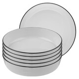 Artikelbild 1 für ID Fine Schalen Modest Black Stolt grau Ø 21,0 cm, 6 St., Artikelnummer 633648