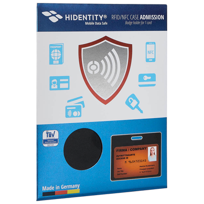Artikelbild 2 für HIDENTITY® Dokumentenhülle Hidentity Admission schwarz 9,5 x 7,5 cm, 1 St., Artikelnummer 809053