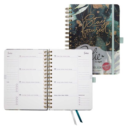 Artikelbild für SIGEL Buchkalender Jolie 2026 Glamorous Leave, 1 St., Artikelnummer 568549