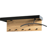 Artikelbild 1 für HAKU Möbel Wandgarderobe 13949 eiche Holz 5 Haken 70,0 x 24,0 cm, Artikelnummer 638423