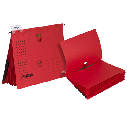 Artikelbild 2 für ELBA Personalhefter chic ULTIMATE Karton rot DIN A4 5x kaufmännische Heftung, 5 St., Artikelnummer 796284