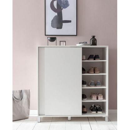 Artikelbild 7 für WOHNLING Schuhschrank, WL5.712 weiß 4 Fachböden 100,0 x 37,5 x 108,0 cm, Artikelnummer 907323