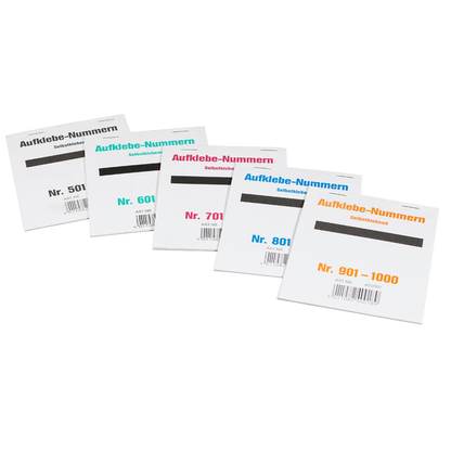 Artikelbild 2 für WOLF & APPENZELLER Klebenummern Zahlen, schwarz 20,0 x 24,0 mm, 100 Etiketten, Artikelnummer 240804