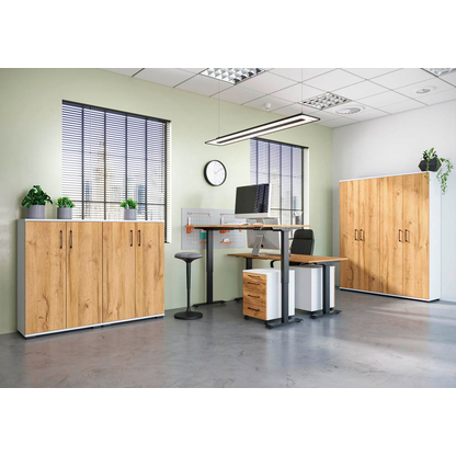 Artikelbild 10 für GERMANIA Aktenschrank Profi 3.0, 4250-559 weiß, grandson-eiche 4 Fachböden 80,0 x 40,0 x 200,0 cm, Artikelnummer 386338