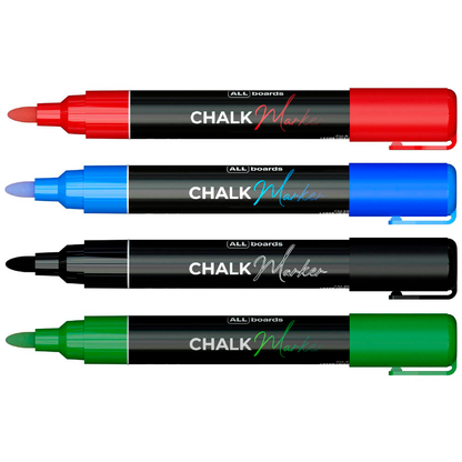 Artikelbild für ALLboards Kreidemarker-Set farbsortiert 6,0 mm, 4 St., Artikelnummer 503397