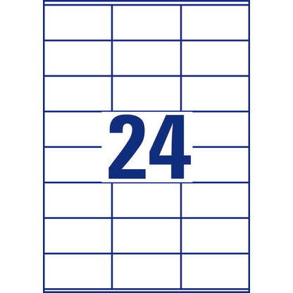 Artikelbild 3 für AVERY Zweckform Etiketten 3490 weiß 70,0 x 36,0 mm, 30 Blatt, Artikelnummer 437780