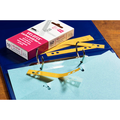 Artikelbild 5 für VELOFLEX Lochverstärker VELOFIX® glasklar, 50 St., Artikelnummer 494518