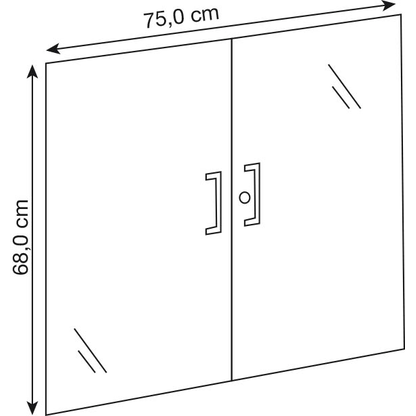 Artikelbild 2 für Kerkmann Lago Türen transparent 68,0 cm, Artikelnummer 253757