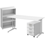 Artikelbild 1 für HAMMERBACHER Altus Büromöbel-Set weiß, Artikelnummer 508827