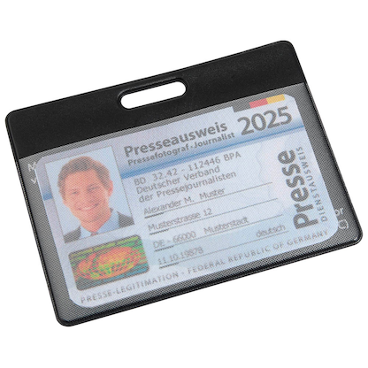 Artikelbild für HIDENTITY® Dokumentenhülle Hidentity Admission schwarz 9,5 x 7,5 cm, 1 St., Artikelnummer 809053
