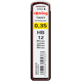 Artikelbild 1 für rotring Feinminen-Bleistiftminen schwarz HB 0,35 mm, 12 St., Artikelnummer 370837