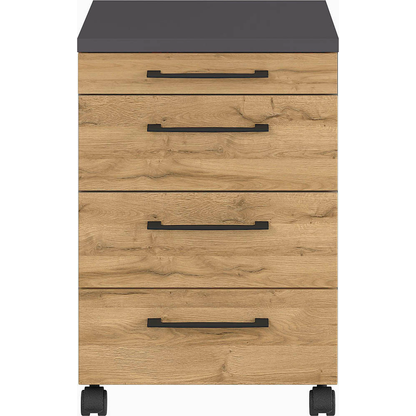 Artikelbild 7 für GERMANIA Profi 3.0 Rollcontainer grafit, grandson-eiche 4 Auszüge 42,0 x 49,0 x 61,0 cm, Artikelnummer 158594