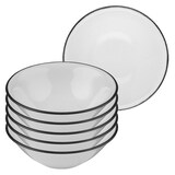 Artikelbild 1 für ID Fine Schalen Modest Black Lona grau Ø 18,0 cm, 6 St., Artikelnummer 634018