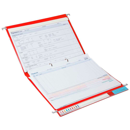 Artikelbild für BOI Ringbücher 2-Ringe rot DIN A4, 10 St., Artikelnummer 702306