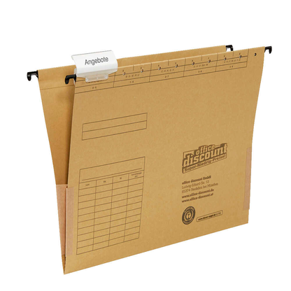 Artikelbild für office discount Hängetaschen naturbraun, 25 St., Artikelnummer 501700