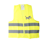 Artikelbild 1 für FIRST AID ONLY® unisex Warnweste ZEBRA neongelb Einheitsgröße, Artikelnummer 801169