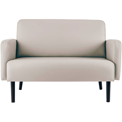 Artikelbild für meet powered by PAPERFLOW 2-Sitzer Sofa LISBOA weiß schwarz Kunstleder 124,0 x 81,5 x 83,0 cm, 1 St., Artikelnummer 851263