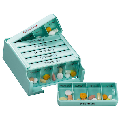 Artikelbild für RUSSKA Tablettenbox grün, 1 St., Artikelnummer 614517