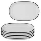 Artikelbild 1 für ID Fine Teller Modest Black Magnus grau Ø 33,0 cm, 6 St., Artikelnummer 634059