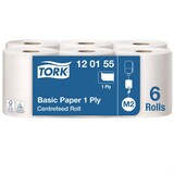 Artikelbild 1 für TORK Putztuchrollen Universal 1-lagig hochweiß, 6 Rollen, Artikelnummer 452862